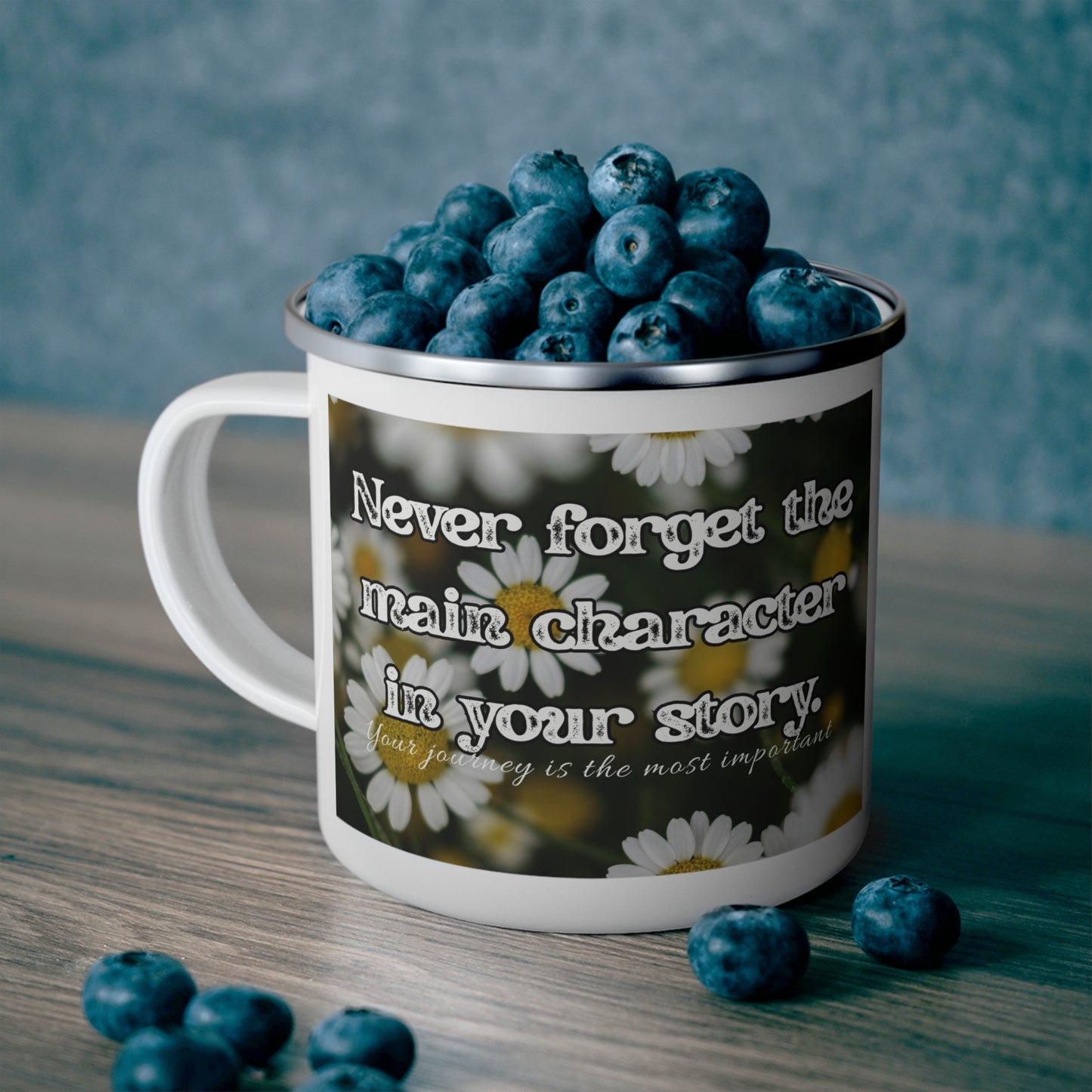 Motivational Camping Mug, Motivational Camping Cup, Enamel Camping Mug