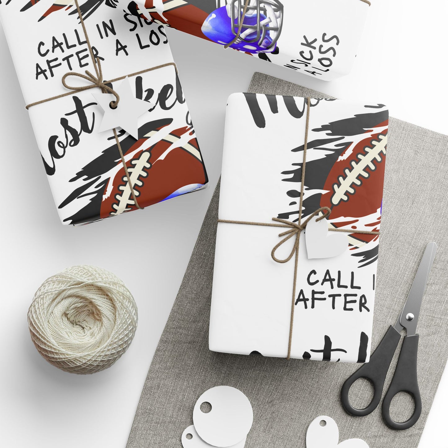 Football-Themed Wrapping Paper - Perfect for Sports Parties, Birthdays, Gifts, Holidays, and Celebrations