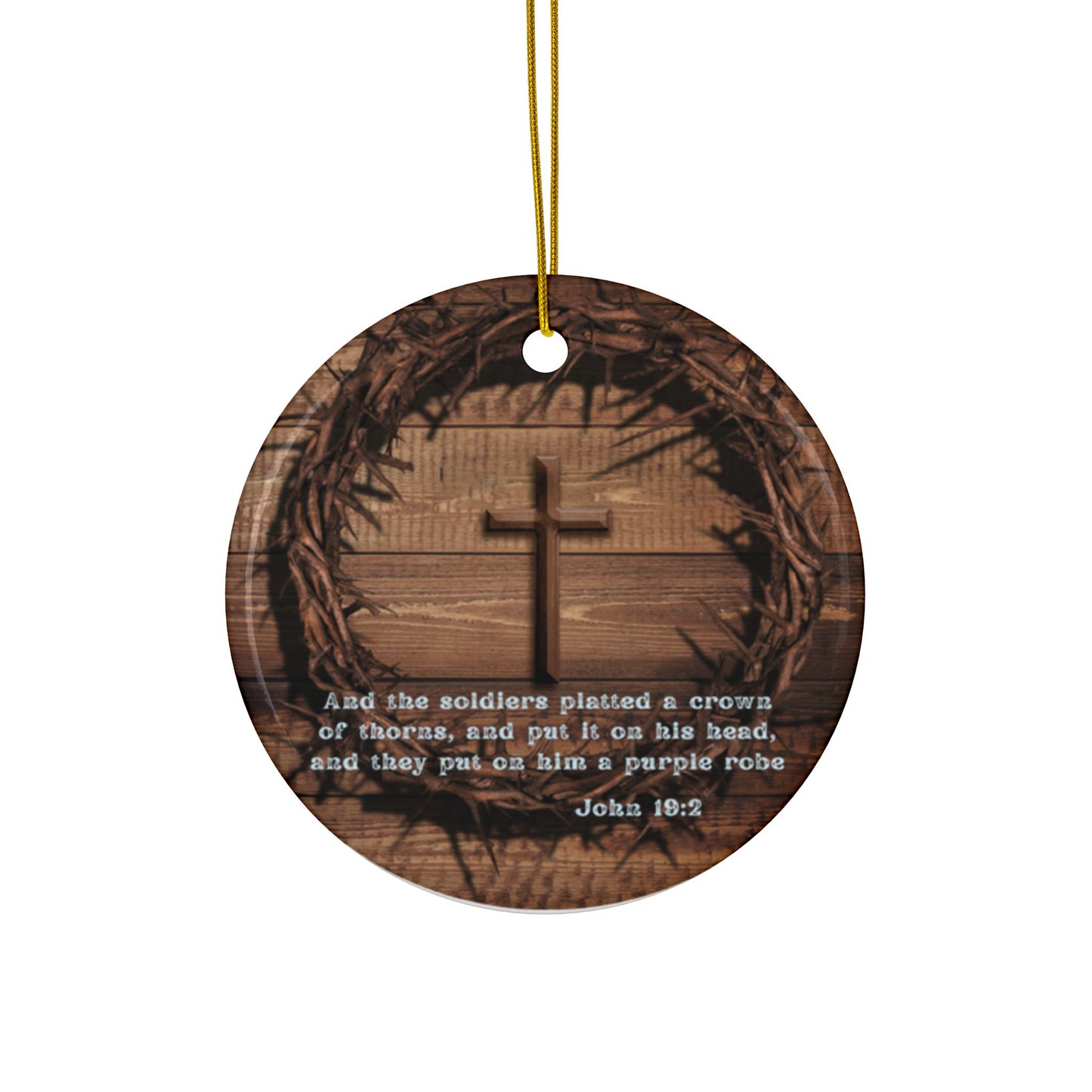 Faith-Inspired Ceramic Ornaments - Double-Sided Print (1-10 pcs)