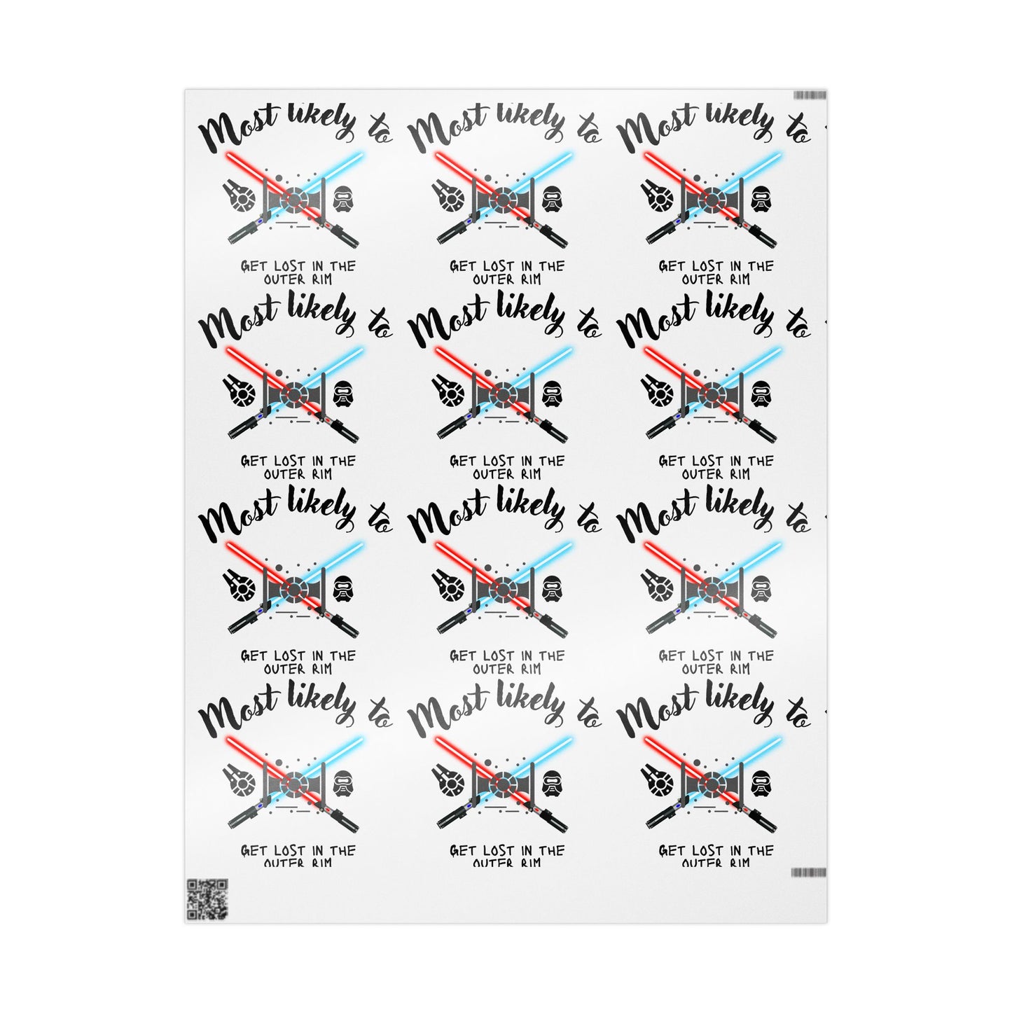 Most Likely To Wrapping Paper, Fun Gift Wrap, Party Decor, Unique Present Wrap, Birthday Celebrations, Graduation Parties