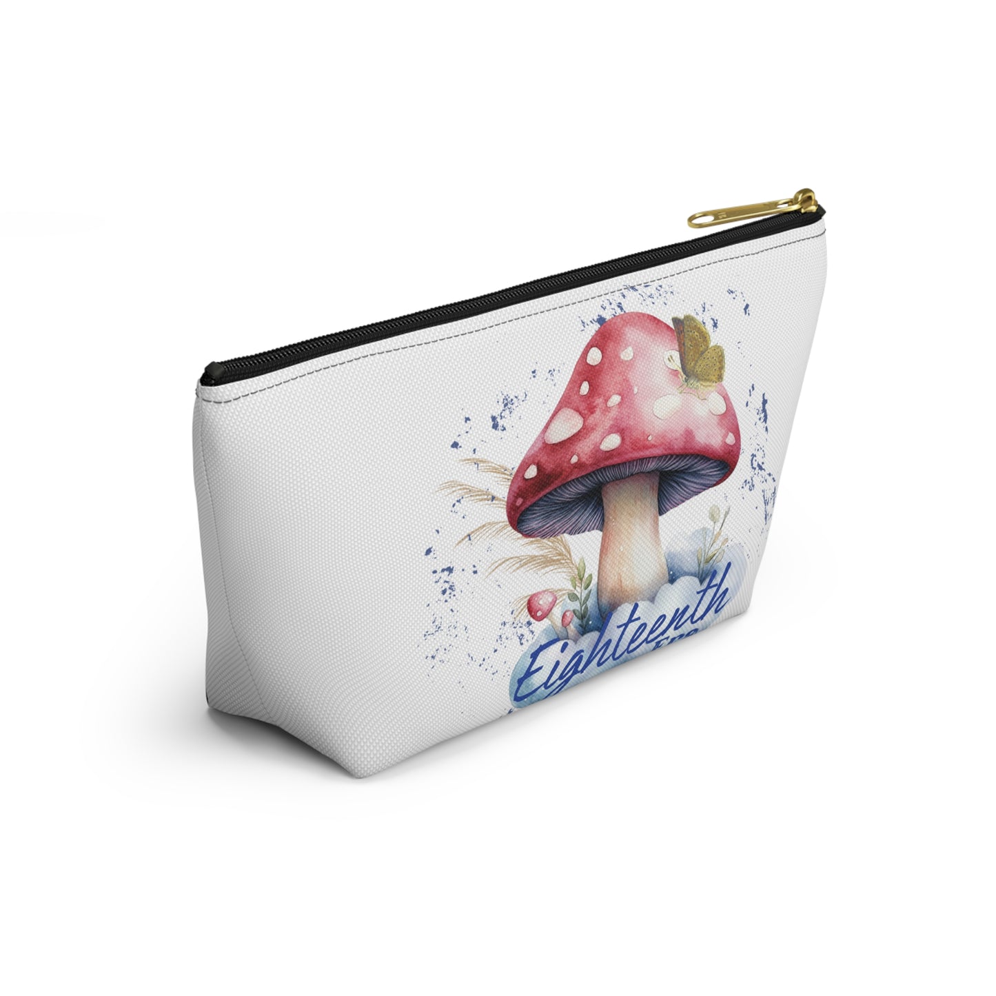 Mushroom-Themed Accessory Pouch - Perfect for Eighteenth Birthday, Gifts for Her, Makeup Organizer, Cute Storage Bag, Floral Pouch