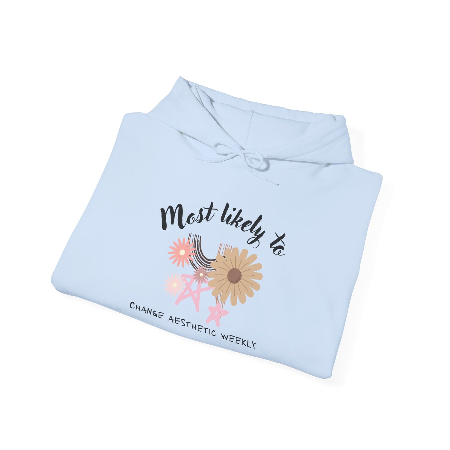 Unisex Heavy Blend™ Hooded Sweatshirt, flower, aesthetic, whimsy, cute, fun, change mind