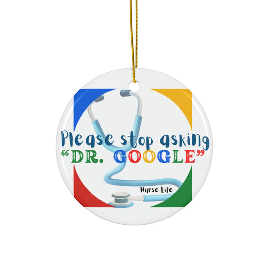 Nurse Ornament, Unique Nurse gift, One-of-kind design ornament, unique ornament, Ceramic Ornaments, 2-Side Print, (1pc, 3pcs, 5pcs, 10pcs)