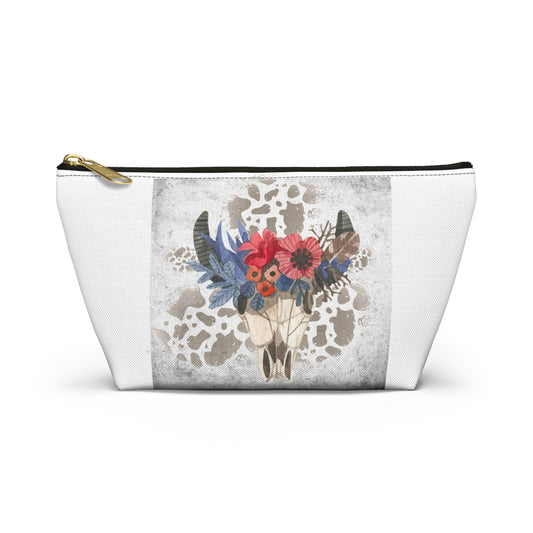 Bohemian Floral Accessory Pouch, Organizer Bag, Makeup Clutch, Gift for Her, Travel Essentials, Western Decor