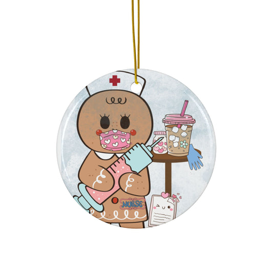 Ceramic Ornaments, 2-Side Print, (1pc, 3pcs, 5pcs, 10pcs)