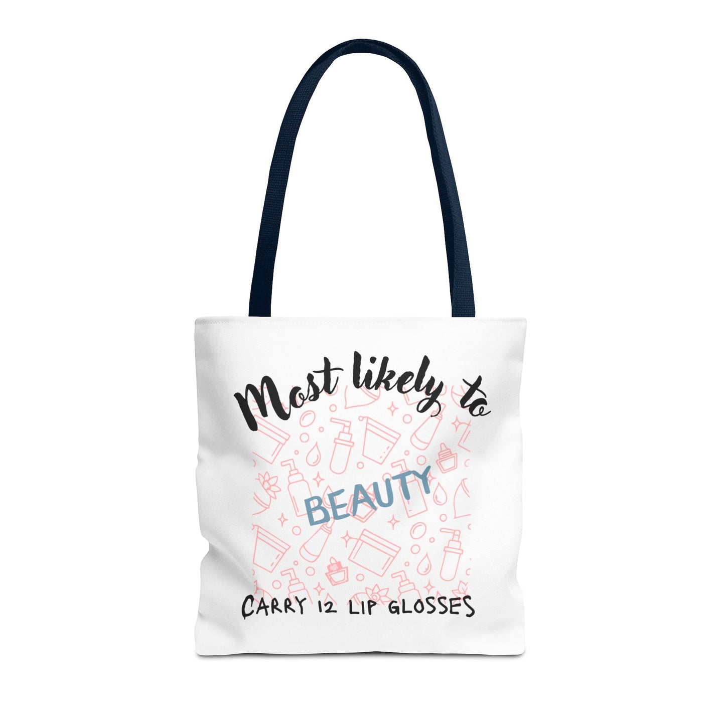 Beauty Lip Gloss Tote Bag - Perfect Gift for Makeup Lovers, Fashion Accessory, Daily Use Tote, Funny Gift, Stylish Organizer