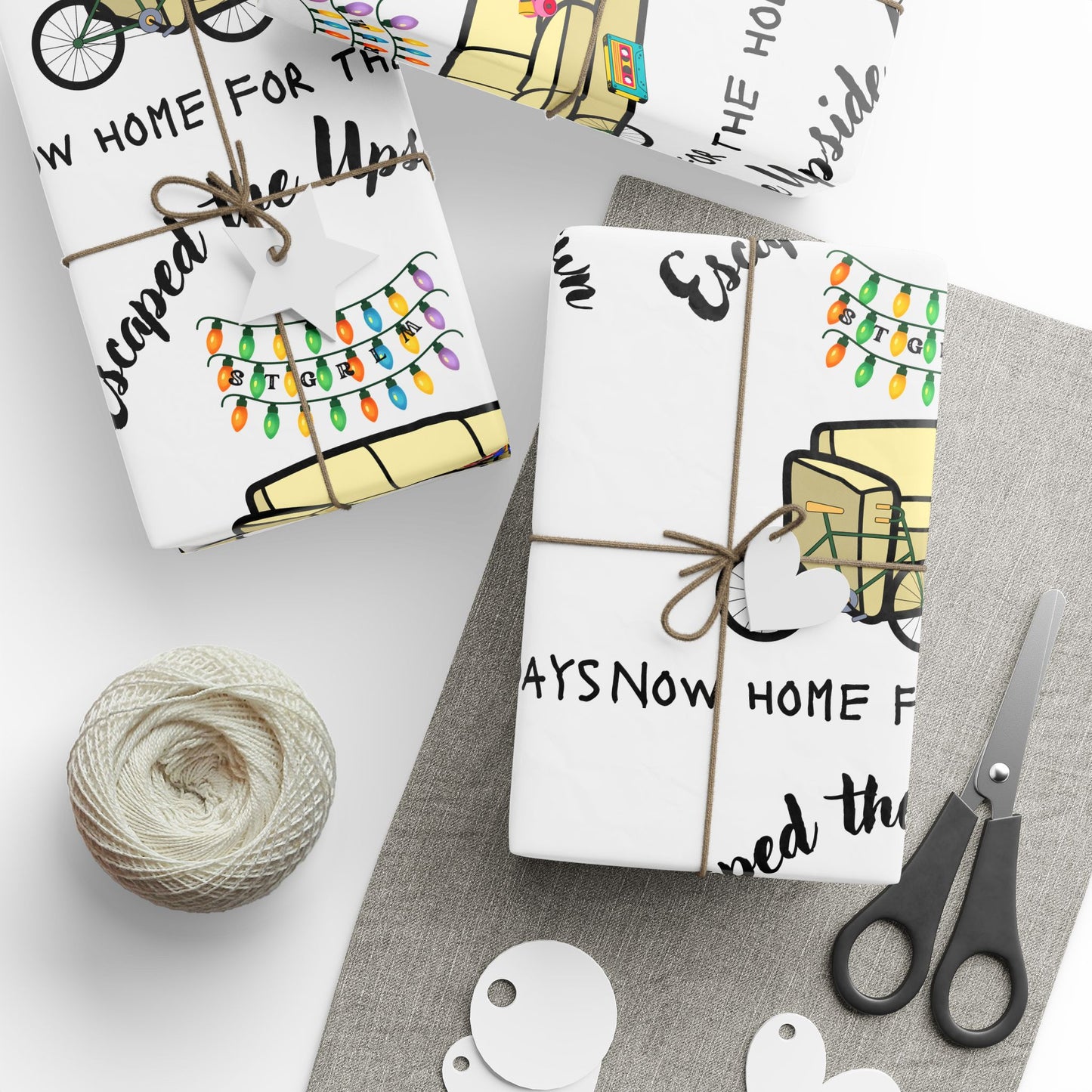 Festive Wrapping Paper, Gift Wrap for Holidays, Party Supplies, Unique Gift Wrap, Eco-Friendly Wrapping, Fun Gift Presentation