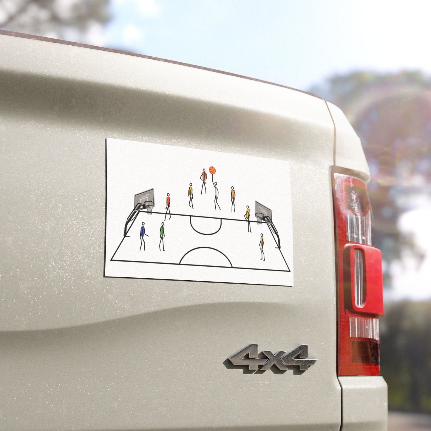 Basketball Game Car Magnets - Fun Sports Decor for Enthusiasts - Basketball Magnet