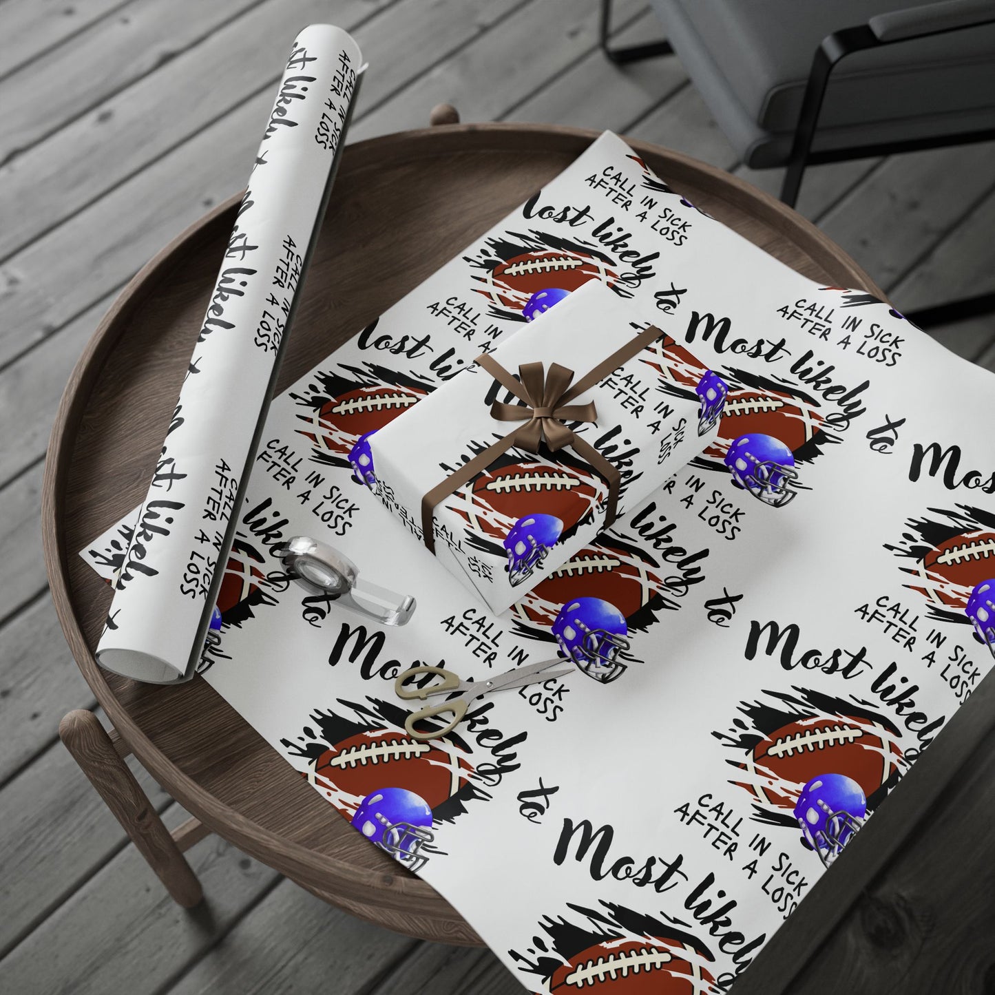 Football-Themed Wrapping Paper - Perfect for Sports Parties, Birthdays, Gifts, Holidays, and Celebrations
