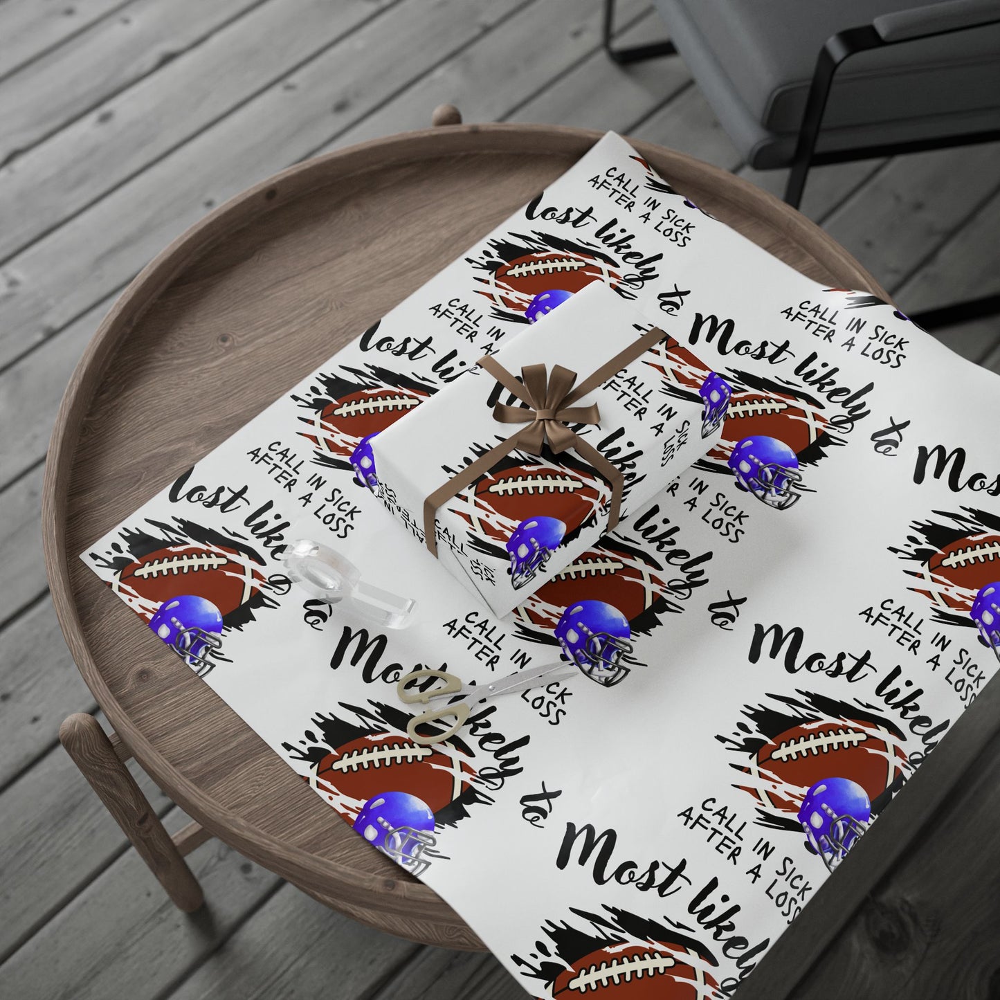 Football-Themed Wrapping Paper - Perfect for Sports Parties, Birthdays, Gifts, Holidays, and Celebrations