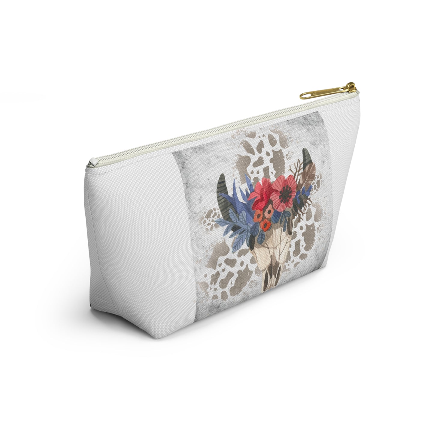 Bohemian Floral Accessory Pouch, Organizer Bag, Makeup Clutch, Gift for Her, Travel Essentials, Western Decor