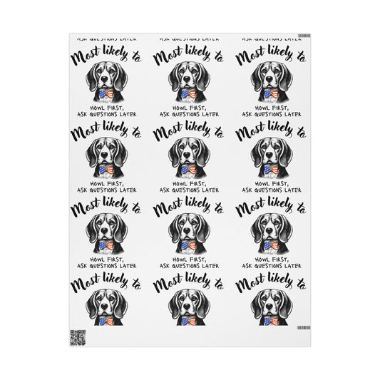 Beagle lover gift wrap, Beagle Wrapping Paper, Dog Wrapping Paper, Pet Parent Paper, Dog Gift Wrap, Wrapping Papers