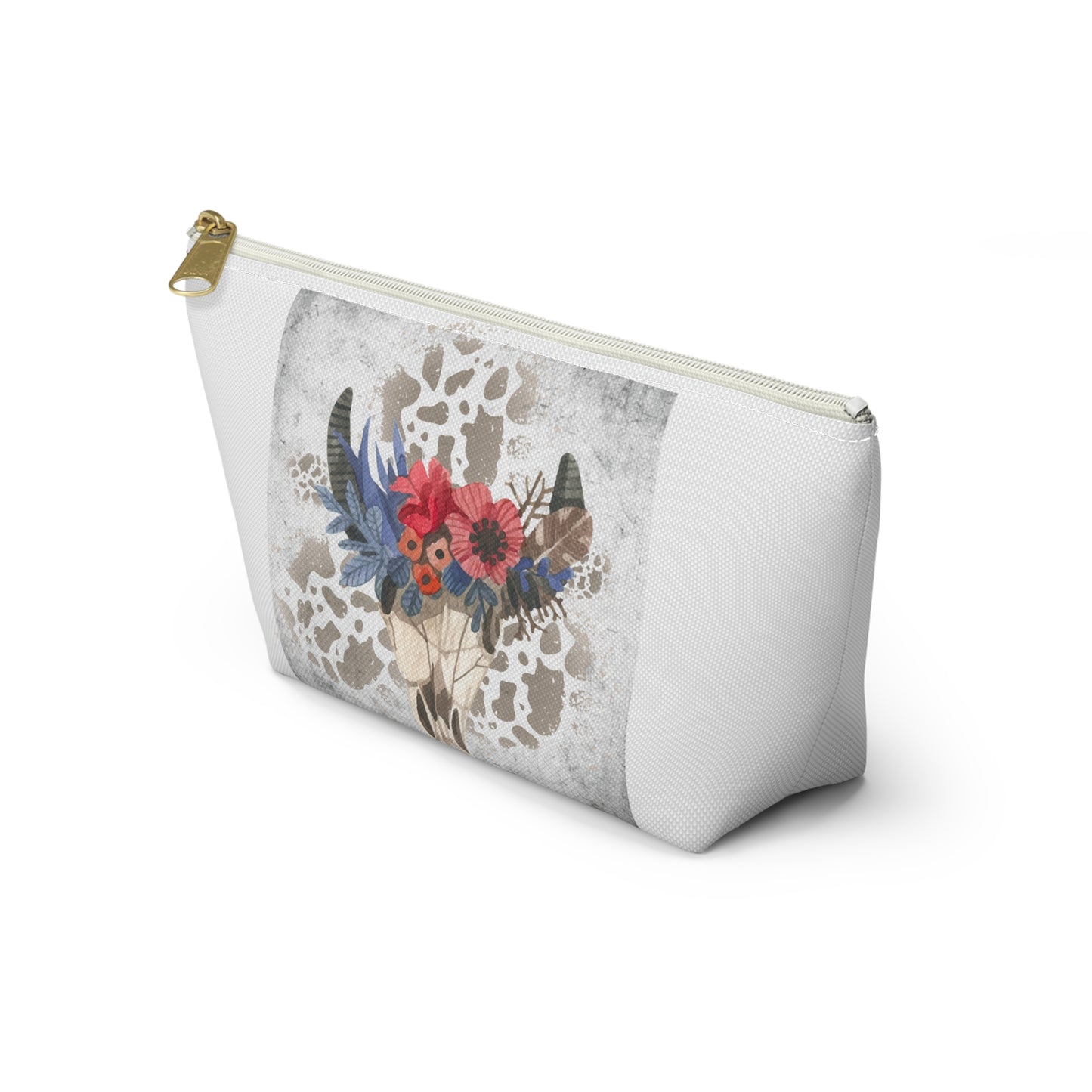 Bohemian Floral Accessory Pouch, Organizer Bag, Makeup Clutch, Gift for Her, Travel Essentials, Western Decor