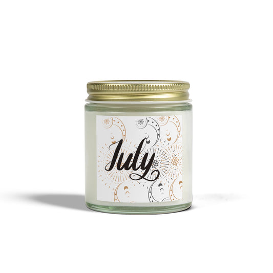 July Candle, July Birthday, Celestial Candle, Candle Gift, July, Scented Candles, Coconut Apricot Wax (4oz, 9oz)