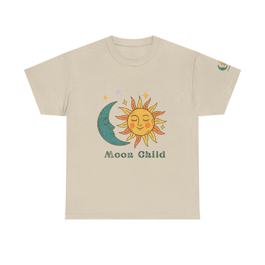 Moon Child T-Shirt — Sun & Crescent Moon Graphic Tee