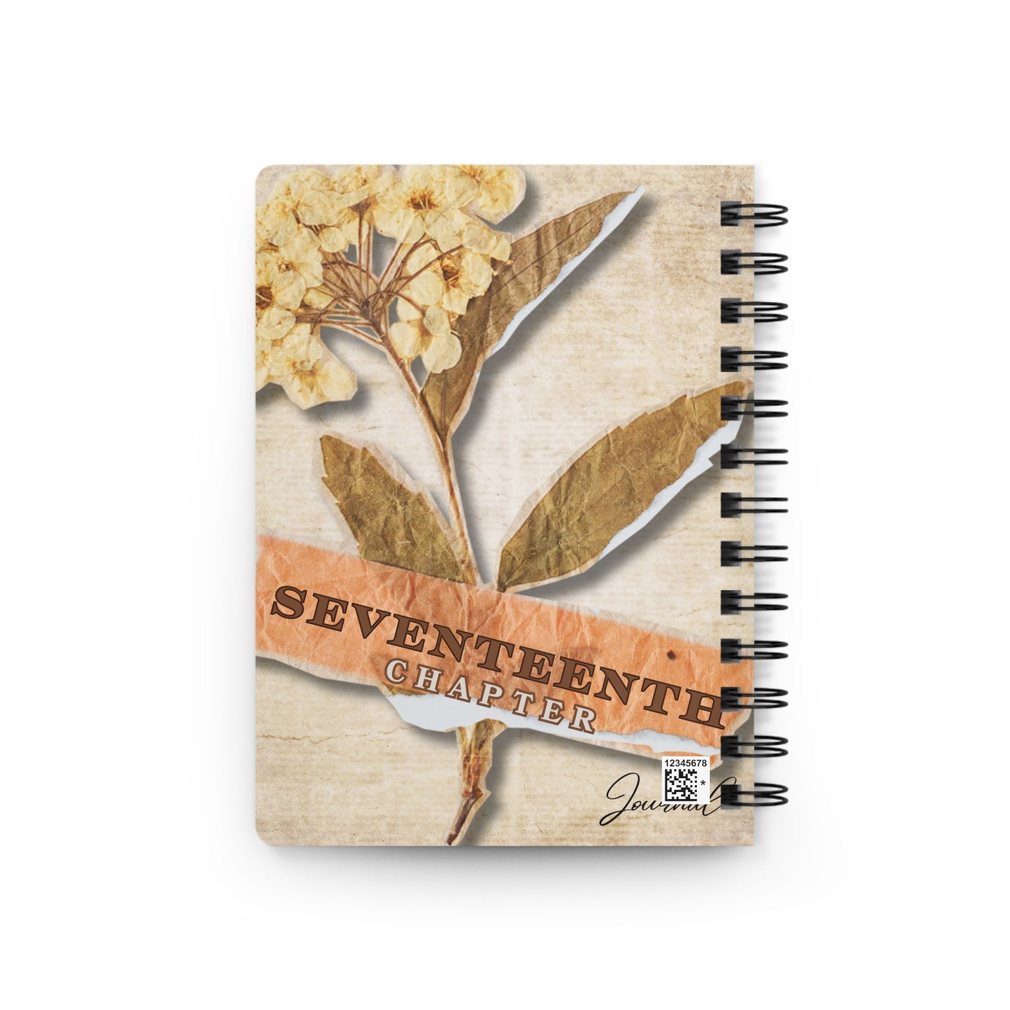 Seventeenth Chapter Spiral Bound Journal - Inspirational Nature Design