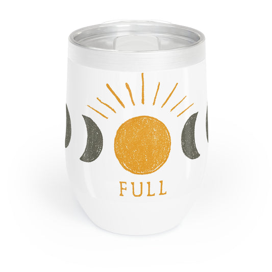 Full Moon Phase Chill Wine Tumbler