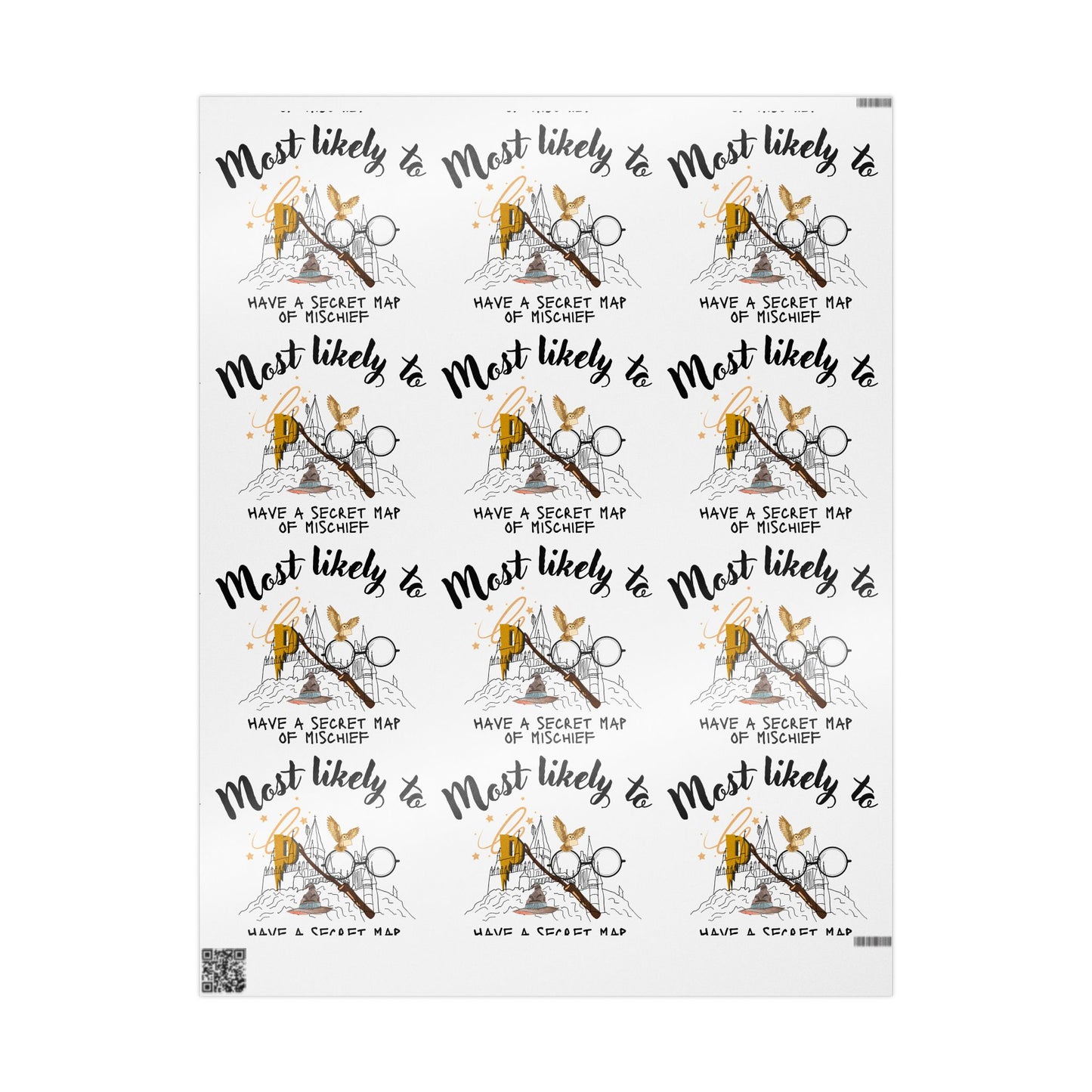 Enchanted Wrapping Paper, Fun Wrapping Papers for Special Occasions, Potter Inspired, Movie Lover Gift Wrap, Gift Wrap, Party Supplies, Unique Gift, Favors, Holiday Celebrations, Birthdays