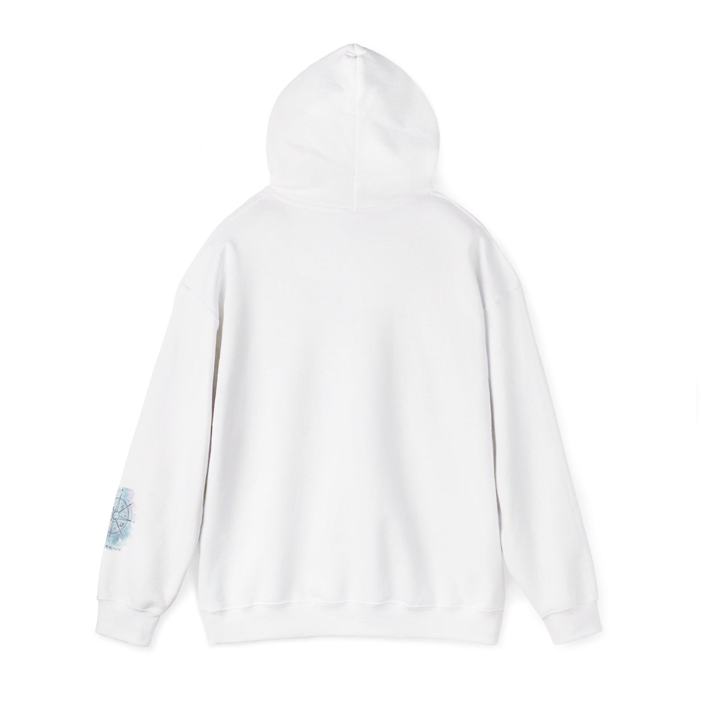 Compass Rose Watercolor Hoodie — ‘Lost by the Waves’ Nautical Travel Pullover