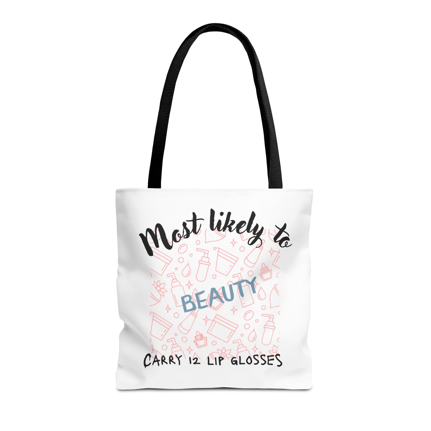 Beauty Lip Gloss Tote Bag - Perfect Gift for Makeup Lovers, Fashion Accessory, Daily Use Tote, Funny Gift, Stylish Organizer