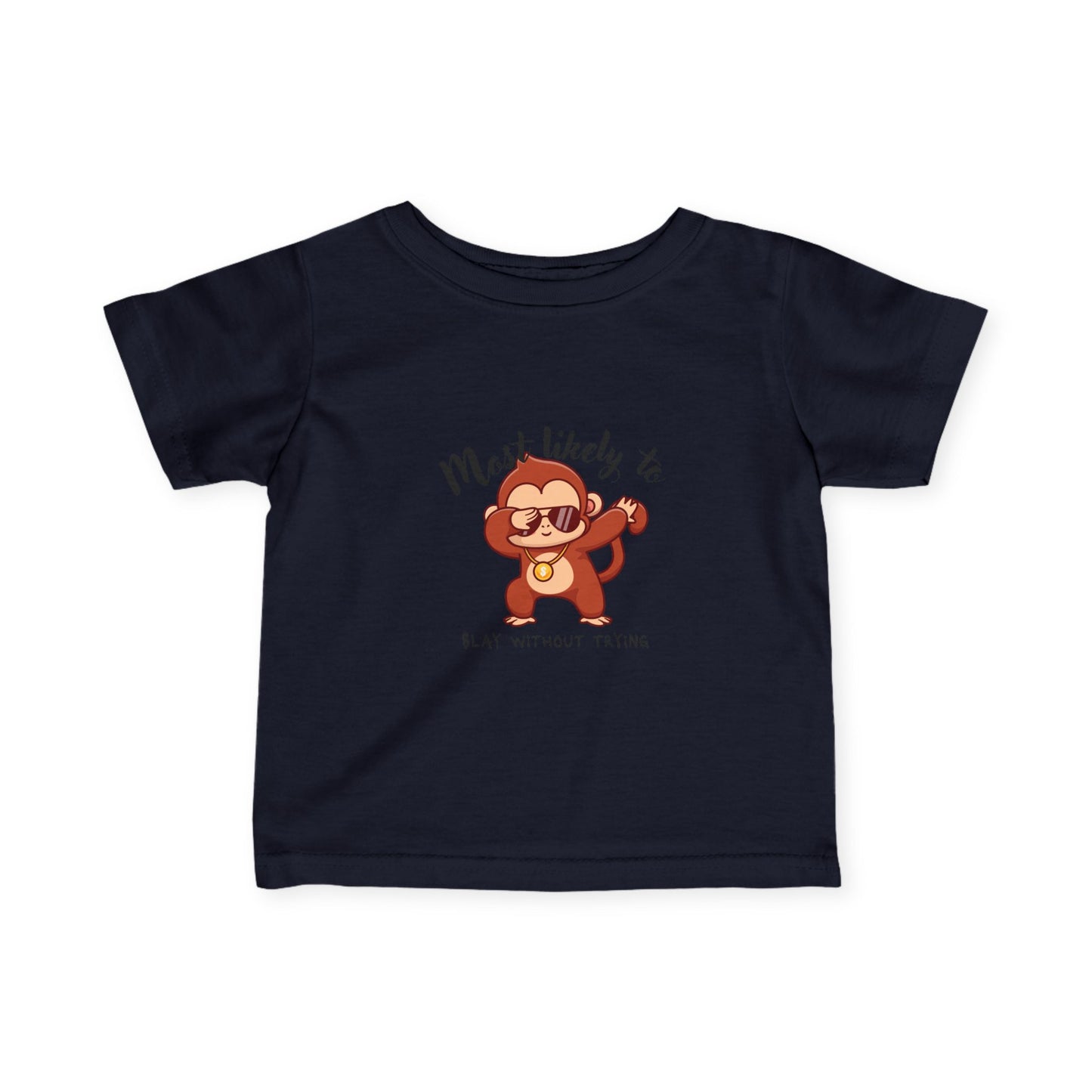 Cute Monkey Baby Tee - Most Likely To Slay Without Trying, Toddler Gift, Baby Shower Gift, Funny Kids Shirt, Infant Clothing, Birthday [...]