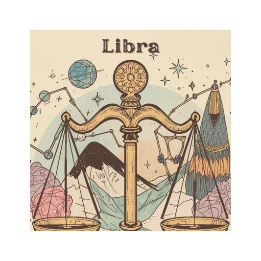 Astrological Libra Car Magnet - Zodiac Symbol Decor for Astrology Lovers