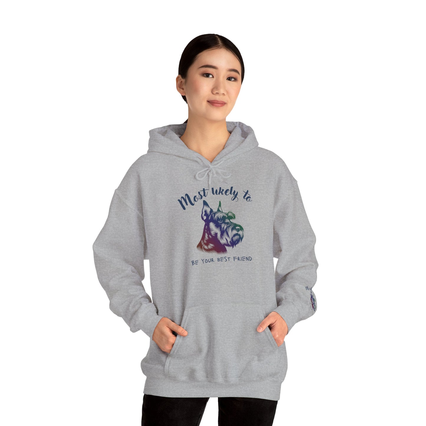 Schnauzer 'Most Likely To Be Your Best Friend' Hoodie