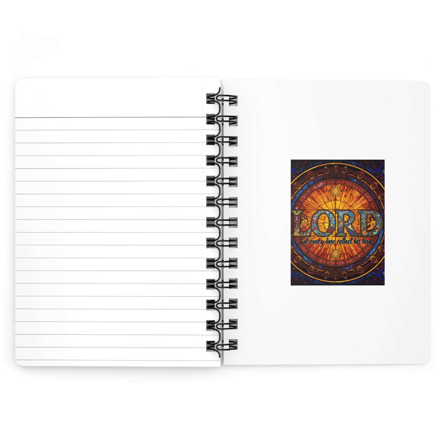 Spiral Bound Faith Journal - "LORD: Let Every Line Reflect His Love"