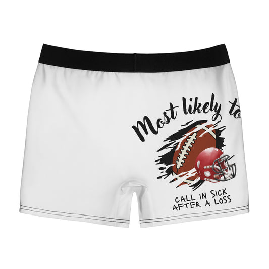 Football-Themed Men's Boxer Briefs - Fun Sports Underwear - Men's Sports Boxer