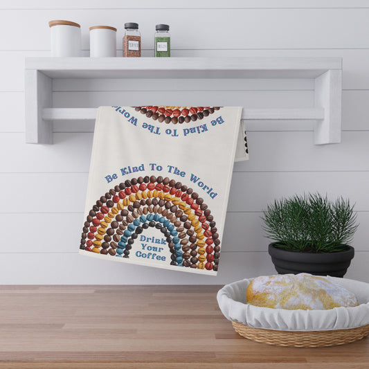 Rainbow Coffee Inspirational Tea Towels, Coffee Lover Gift