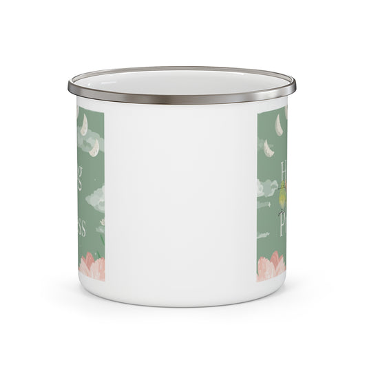 Healing in Progress Enamel Camping Mug - Perfect for Nature Lovers & Outdoor Adventures
