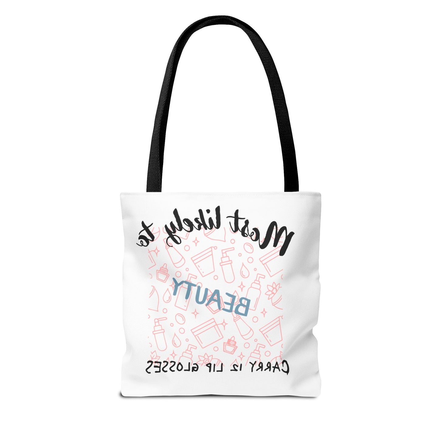 Beauty Lip Gloss Tote Bag - Perfect Gift for Makeup Lovers, Fashion Accessory, Daily Use Tote, Funny Gift, Stylish Organizer