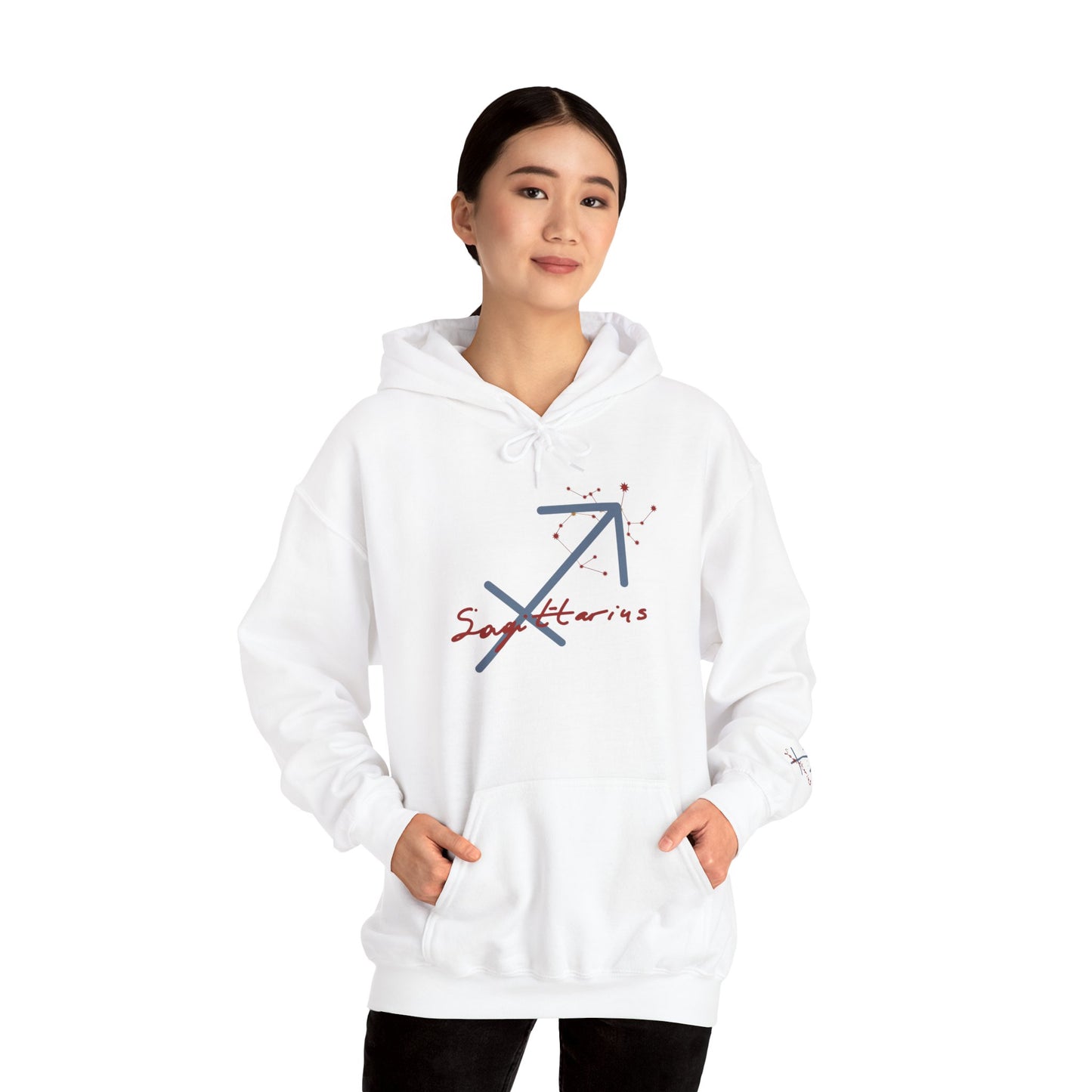 Sagittarius Zodiac Hoodie — Minimal Archer Constellation Graphic