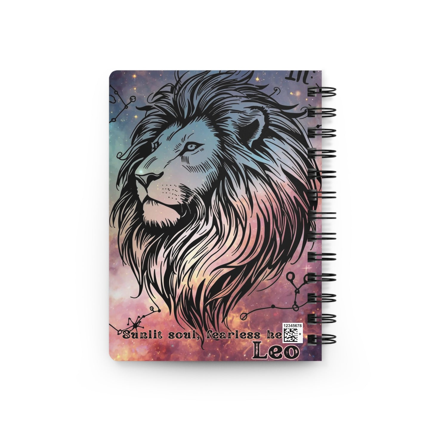 Leo Zodiac Spiral Bound Journal - Fearless Heart Design