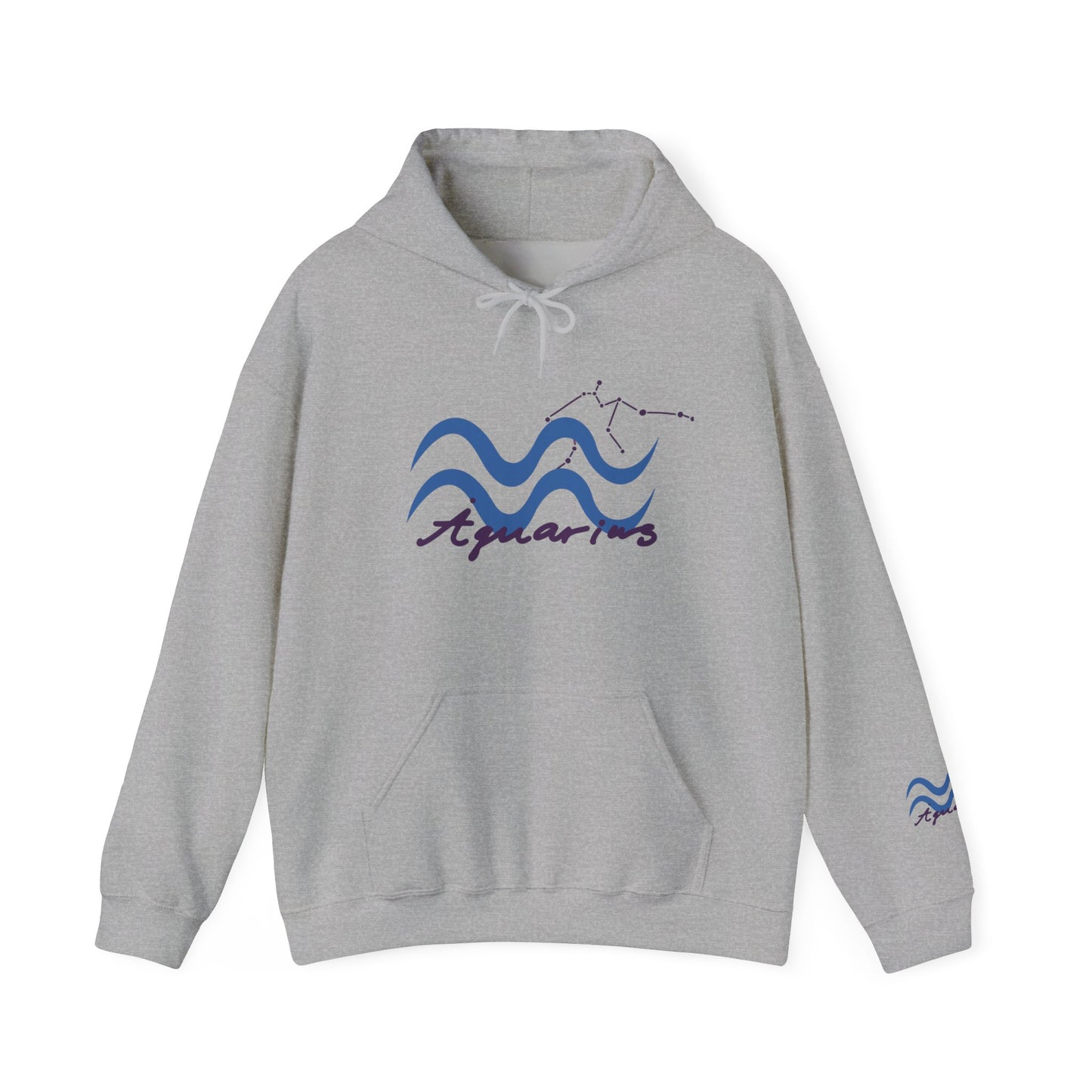 Aquarius Zodiac Hoodie — Water-Bearer Constellation Graphic Sweatshirt