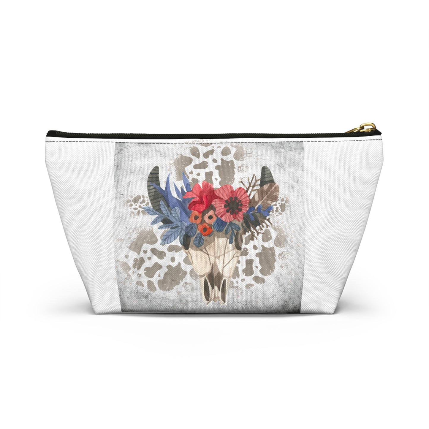 Bohemian Floral Accessory Pouch, Organizer Bag, Makeup Clutch, Gift for Her, Travel Essentials, Western Decor