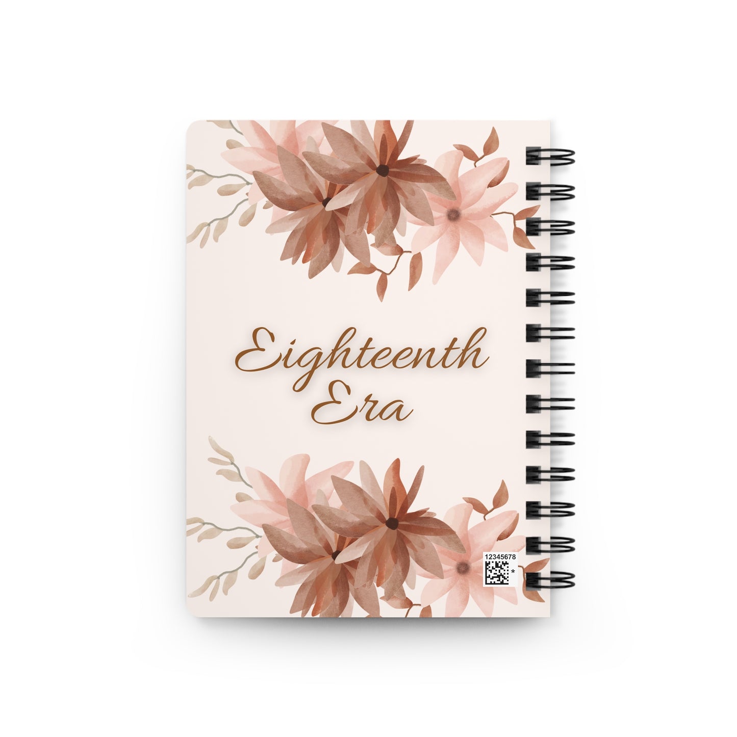 Personalize, Eighteenth Era Journal - 18th Era Journal - Eighteenth Chapter Journal - 18th Chapter journal - Floral Spiral Bound Journal - Eighteenth Era