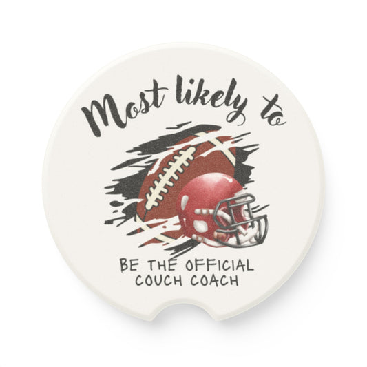 Football Coach Car Coaster - Perfect Gift for Sports Fans - Sports Car Coaster