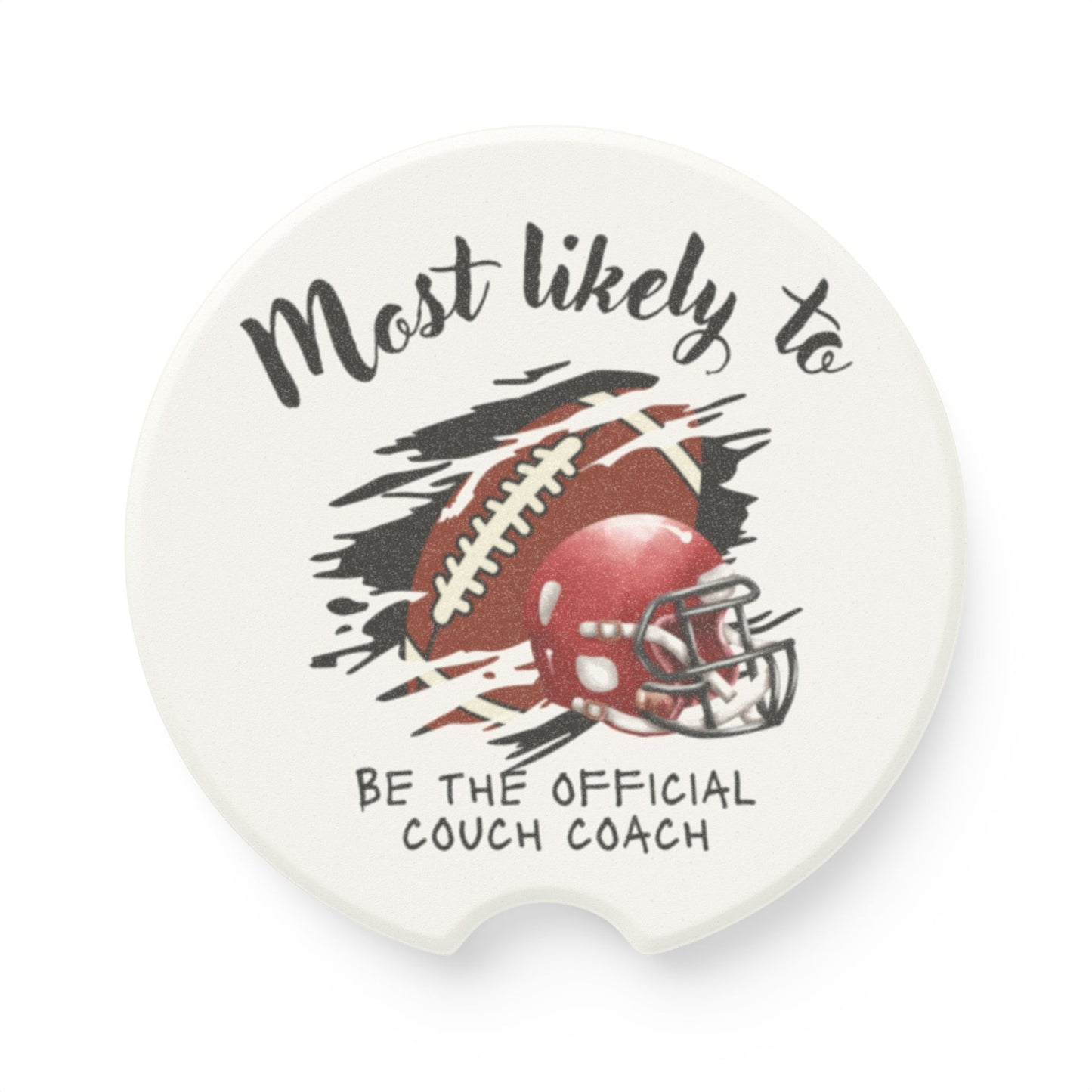 Football Coach Car Coaster - Perfect Gift for Sports Fans - Sports Car Coaster