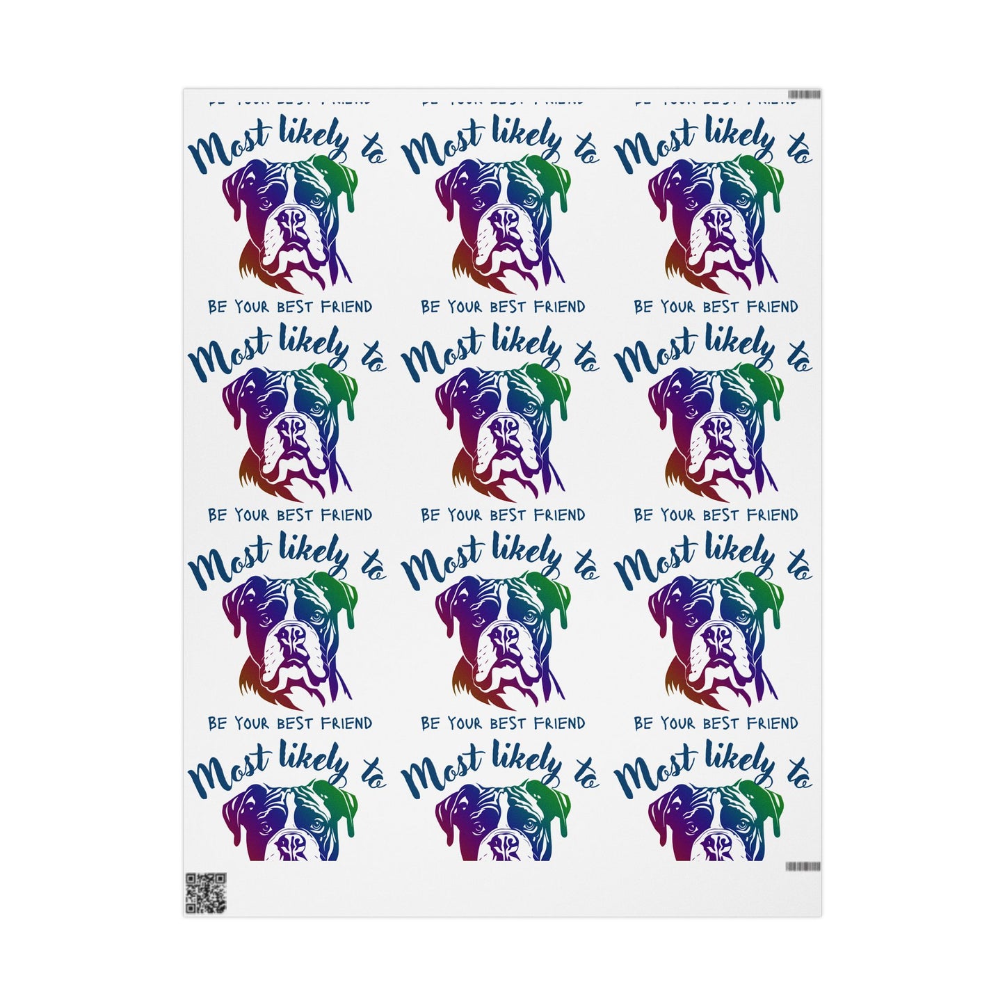 Boxer Wrapping Paper, Dog wrapping Paper, Whimsical Pet-Themed Wrapping Paper for Gifts, Colorful Dog Lover Gift Wrap, Unique Birthday Wrap, Fun Animal Print Paper, Most Likely [...]