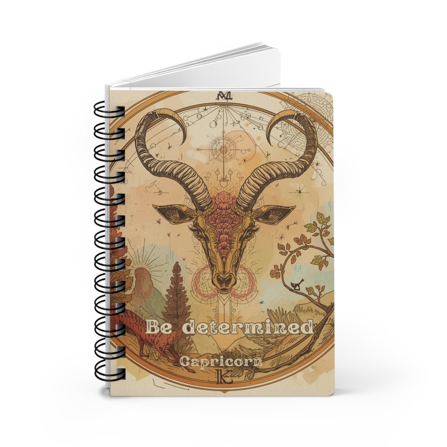 Capricorn Spiral Bound Journal – Be Determined