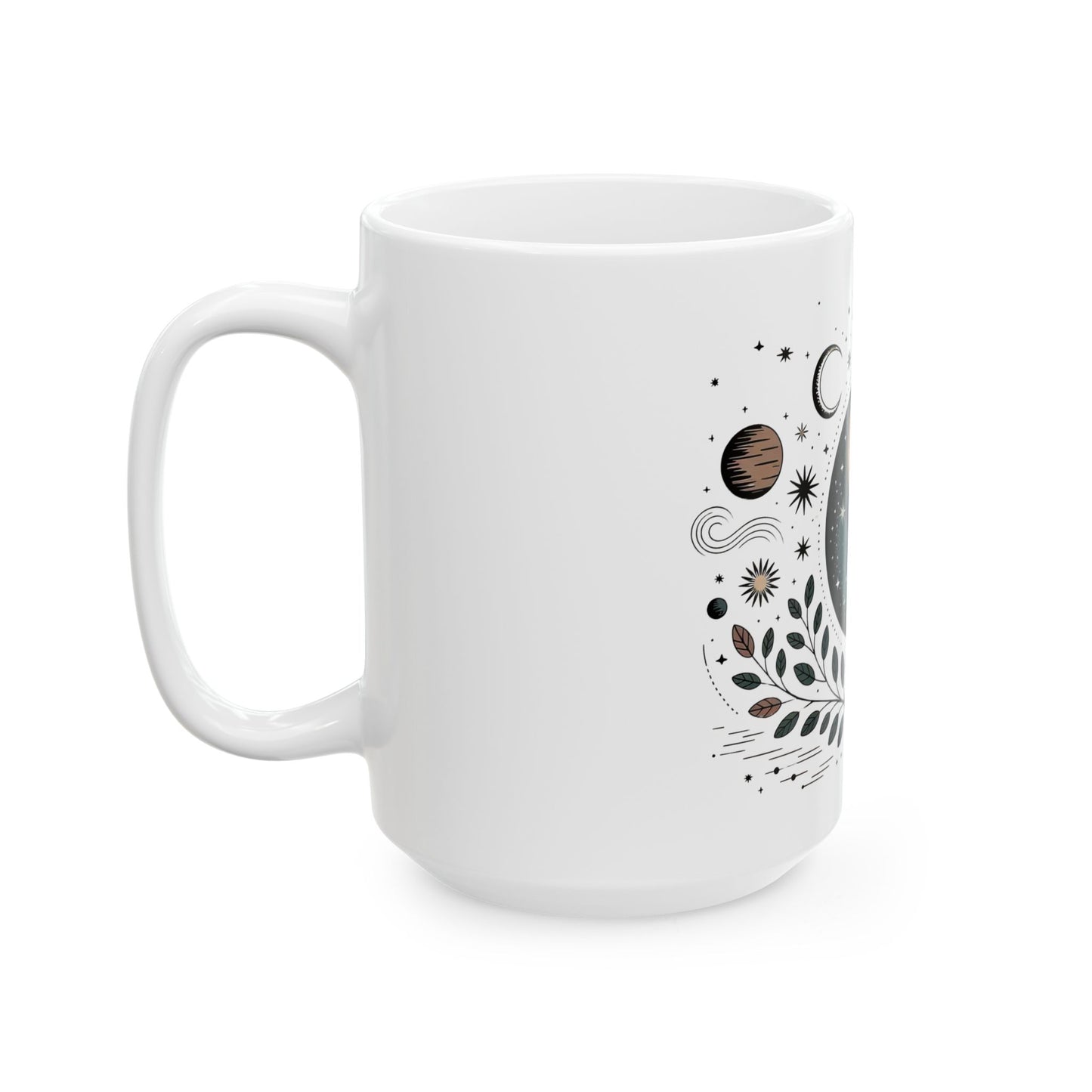Mystic Yin Yang Ceramic Mug — Celestial Moon & Sun Astrology Coffee Cup (11oz/15oz)