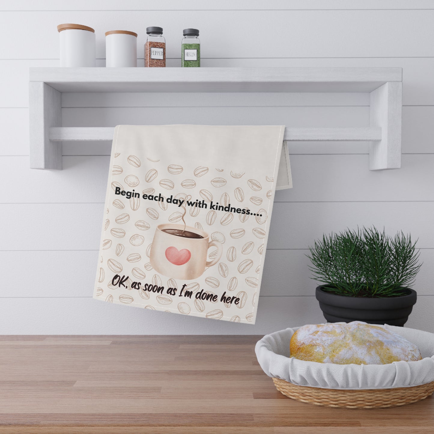 Funny Coffee Theme Tea Towels