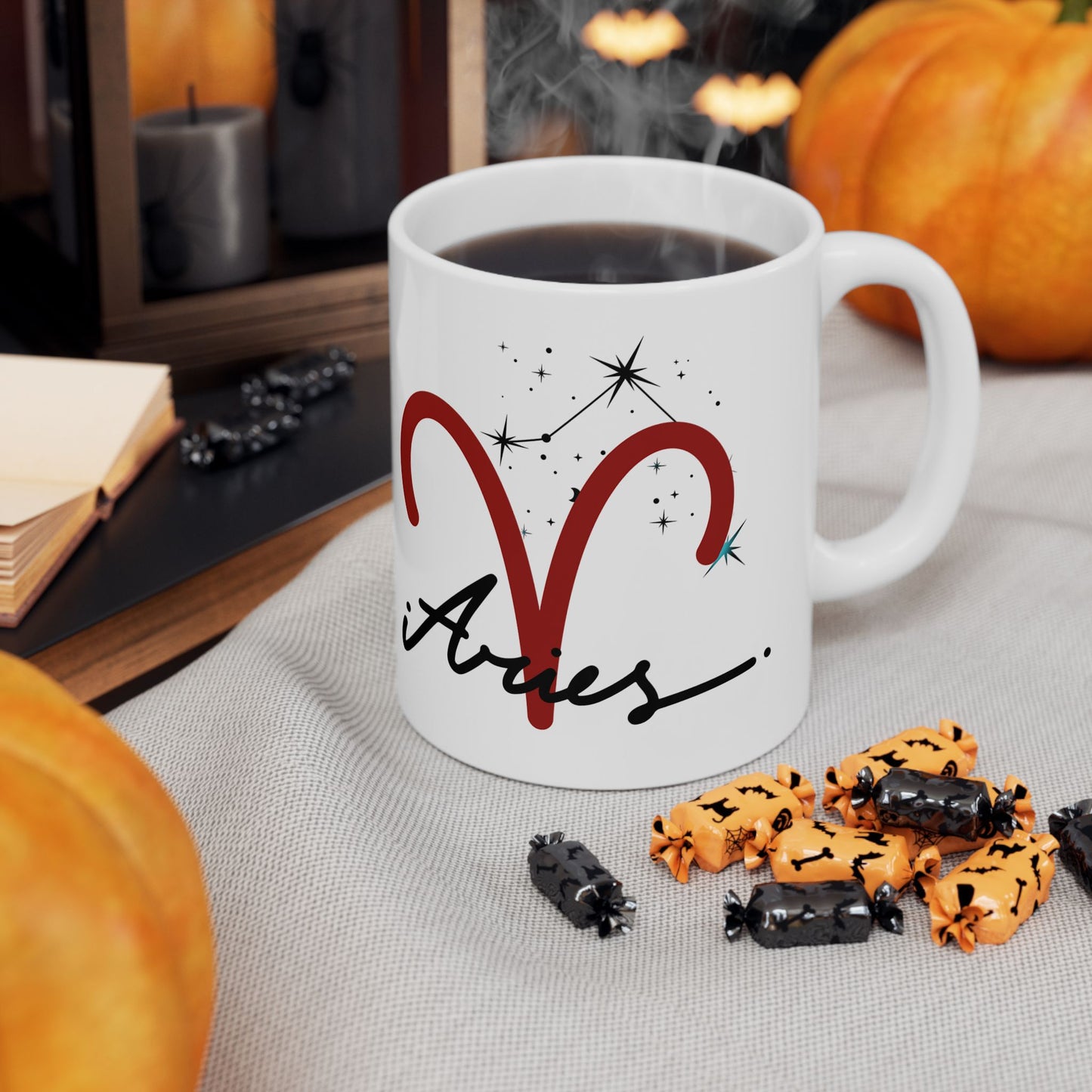 Personalize Aries Ceramic Mug — Coffee Cup (11oz & 15oz)