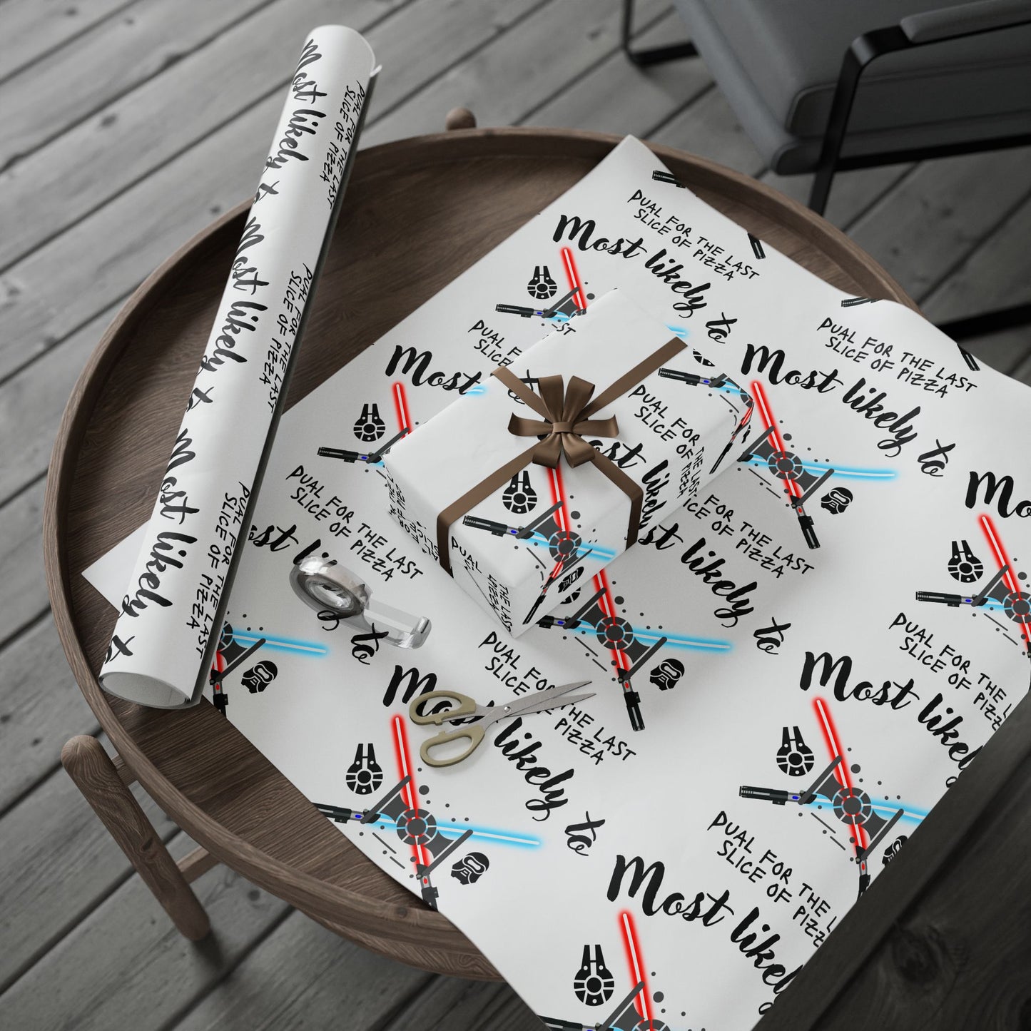 Most Likely To Wrapping Paper, Fun Gift Wrap, Birthday and Celebration Wrap, Holiday Gift Wrap, Unique Gift Packaging
