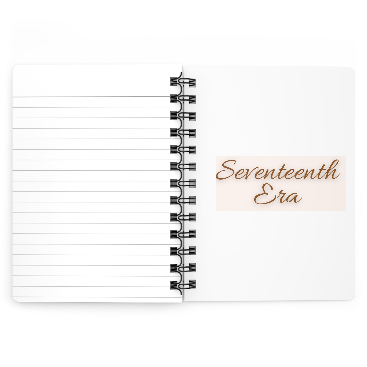Personalize, Seventeenth Era Journal - 17th Era Journal - Seventeenth Chapter Journal - Floral Spiral Bound Journal - Seventeenth Era