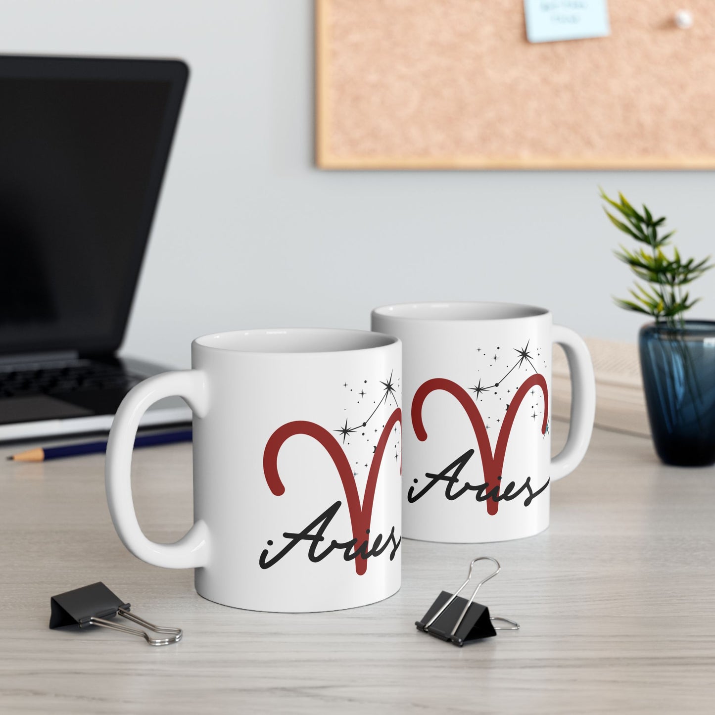 Personalize Aries Ceramic Mug — Coffee Cup (11oz & 15oz)