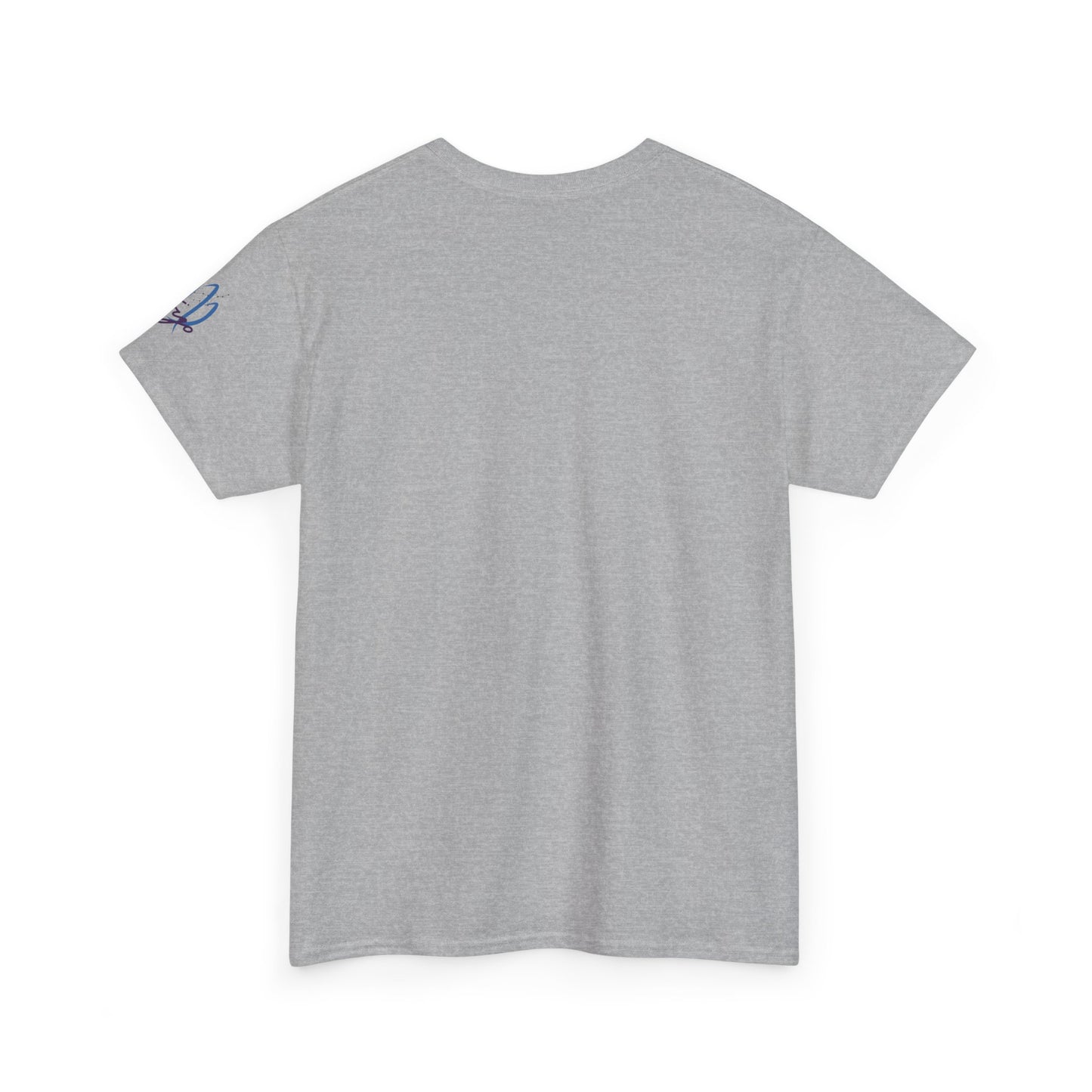 Virgo Zodiac T-Shirt – Elegant Blue Virgo Script Tee