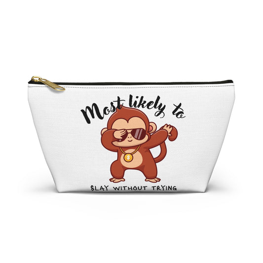 Cute Monkey Accessory Pouch - Perfect for Gifts, School, Travel, Organization, or Kids' Parties