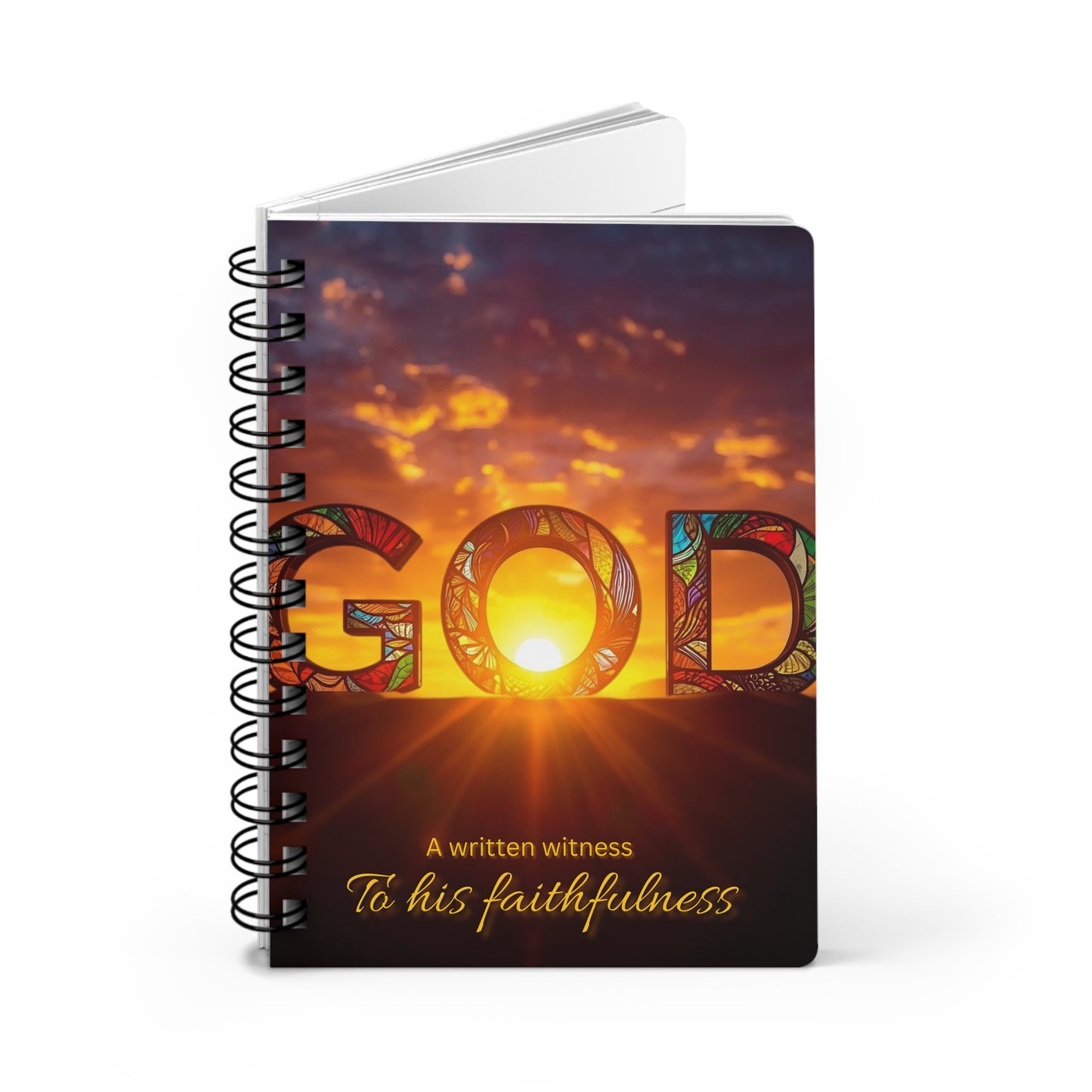 Inspirational Spiral Bound Journal: A Written Witness to His Faithfulness